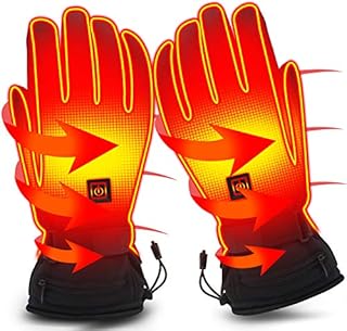 Electric Battery Heated Gloves for Women Men,Touchscreen Texting Water-resistant Thermal Heat Gloves,Battery Powered Electric Heated Ski Bike Motorcycle Warm Gloves Hand Warmers,Winter Thermo Gloves