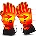 Men Women Electric Heated GlovesTouchscreen Heating Gloves with 3200mAh Li-Po Battery,Heat Insulated Thermal Gloves for Climbing Hiking Skiing,3 Heat,Hand Warmer,Black (L, 3.7V/3200mAh Li-po battery)