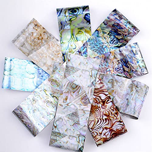 Mesiyun Nail Art Marble Adhesive Stickers Water Transfer Foil Diy Manicure Decoration16Pcs #TOP2