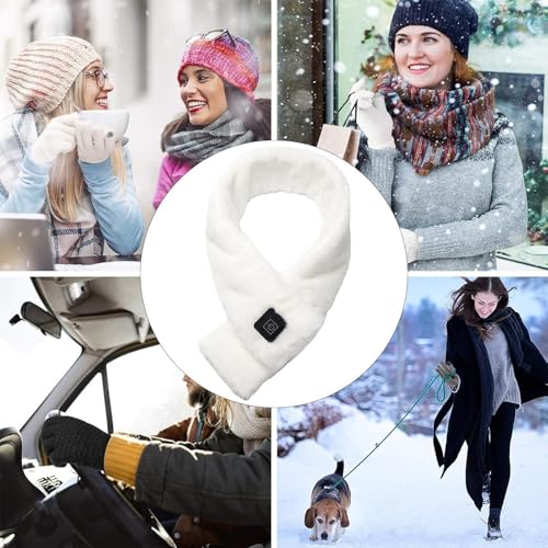 Lenço de aquecimento, lenço elétrico aquecido | Lenço aquecido masculino recarregável | de pescoço a