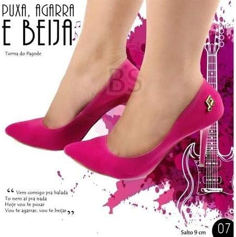 scarpin pink camurça