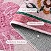 Yuemasi Washable Pink Floral Rug 8x10 Living Room, Soft Coquette Rugs for Bedroom Girls Non Slip, No Shedding Colorful Boho Carpet for Nursery Dorm Teen Kid Toddler (8x10ft,Pink)