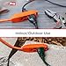 UltraPro 50 Ft Indoor Extension Cord 3 Outlet Power Strip Short Extension Cord with Multiple Outlets Grounded Heavy Duty 16 Gauge ETL Listed Orange 51926