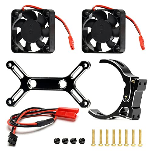 Metal + Plastic 1/5 Heat Sink with Fan Spare Parts for TRAXXAS X-Maxx 6S 8S 4985 RC Car Motor Upgrade