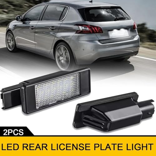Luces LED para matrícula trasera Citroën C5 III plafón matricula C4 3