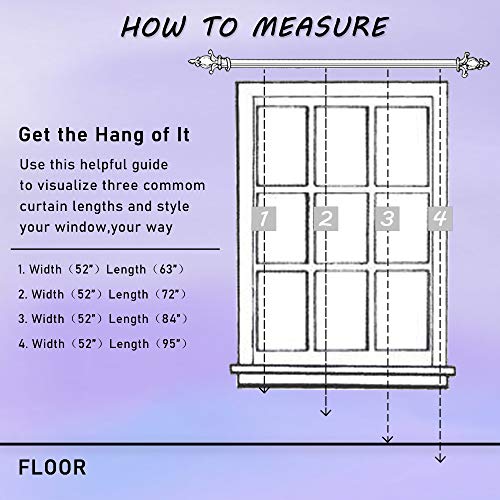 Ombre Curtains Purple And Blue Sheer Curtains For Girls Bedroom Decor Set Of 2 Panels Grommet Sheer Window Voile Ombre Rainbow Colorful Teen Curtains For Playroom 52 X 72 Inch #TOP6