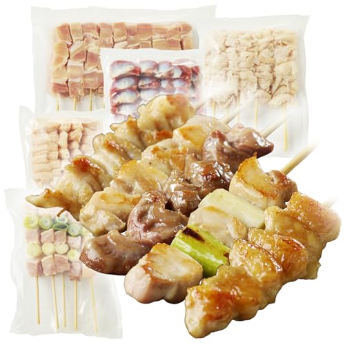 国産 焼き鳥 5種盛り合わせ 30本 [食べ比べ]冷凍 やきとり もも串 ももねぎま串 なまかわ串 ぼんじり串 お楽しみ1種 京都 京丹後市