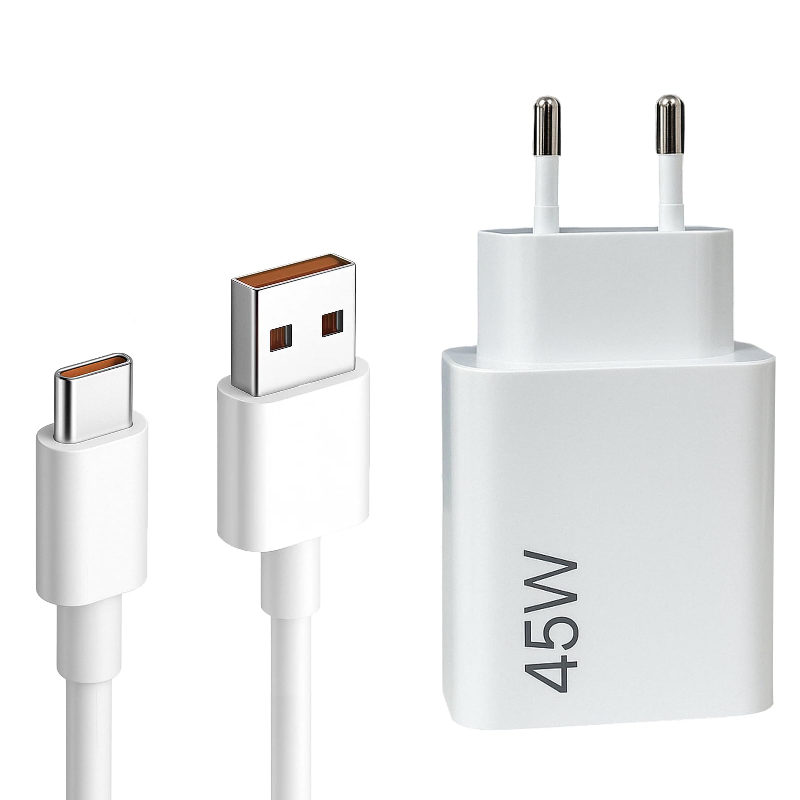 Caricabatterie Rapido 45W USB-C Con Cavo Da 2m – Per Xiaomi, Redmi, POCO, MacBook E Tablet