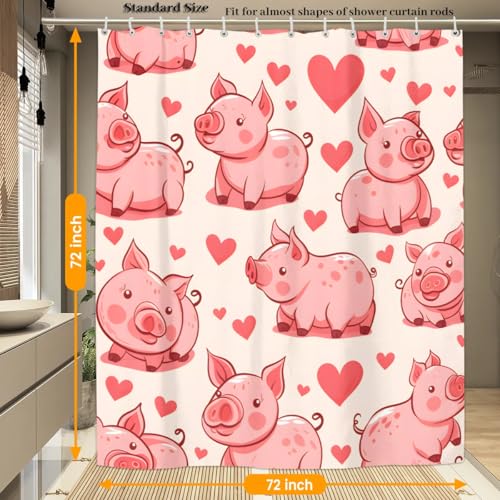 Rideau de douche rustique moderne 183x183 cm en tissu imperméable avec crochets inclus - 5