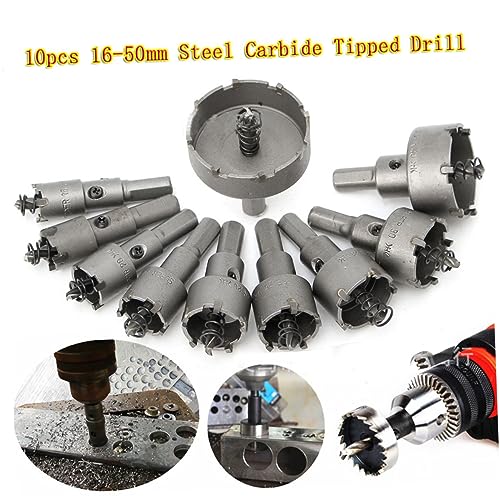 Set de Brocas de Carburo para Metal 10 Pzas 16-50mm miniatura 2