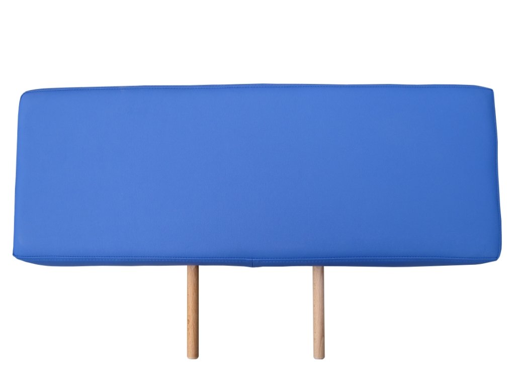Zen podnóżek - przedłużenie stołu do masażu - sztuczna skóra PU 76 cm x 28 cm x 7,5 cm nadaje się do wszystkich łóżek do masażu Zen (królewski niebieski)