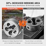 VEVOR Tap and Die Set, 80-Piece Metric and SAE Standard, Bearing Steel Taps and Dies, Essential Threading Tool for Cutting External Internal Threads, with Complete Accessories and Storage Case - Image 5