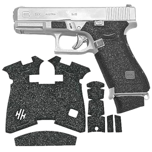 Handleitgrips Handgun Grip Tape Compatible with Glock 19x - Black Textured Rubber Pistol Grip Tape, Easy Installation, Gun Parts & Accessories, Veteran Owned, Made in The USA