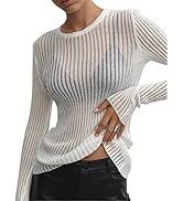 トップス NKGW / SEE THROUGH PULLOVER Aesthetic Hollow Out Sweater Hole See Through Oversized