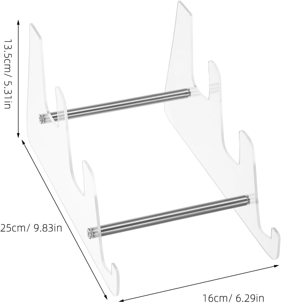 SUPVOX 2pcs Clear Acrylic Keyboard Holder Stand Desktop Display Rack Riser Tray Storage Platform For Mechanical Gaming And Music Keyboards