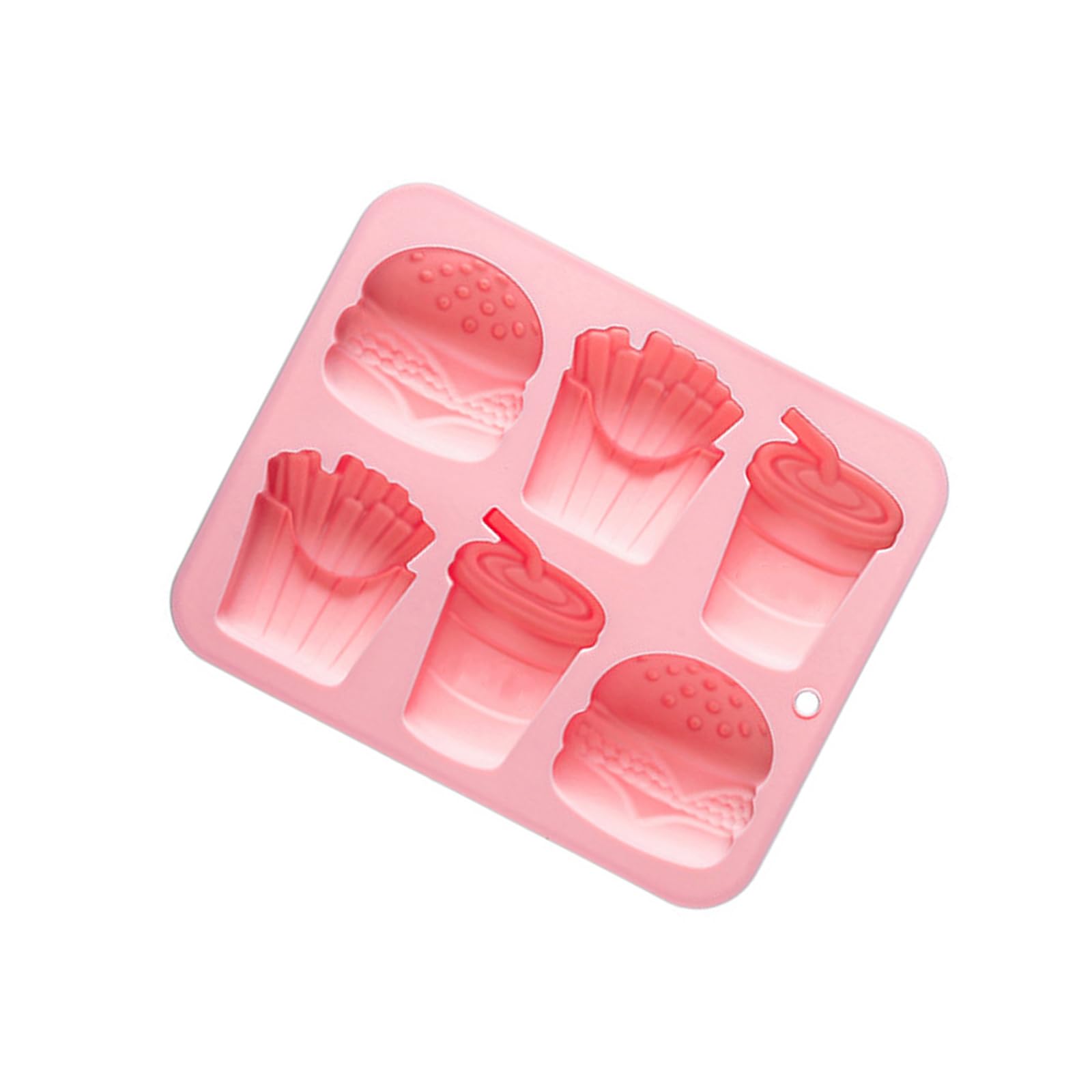Tsophreniq Fast Food Shaped Silicone Great for Crafting Home Chocolates and Soaps Fast Food Soap