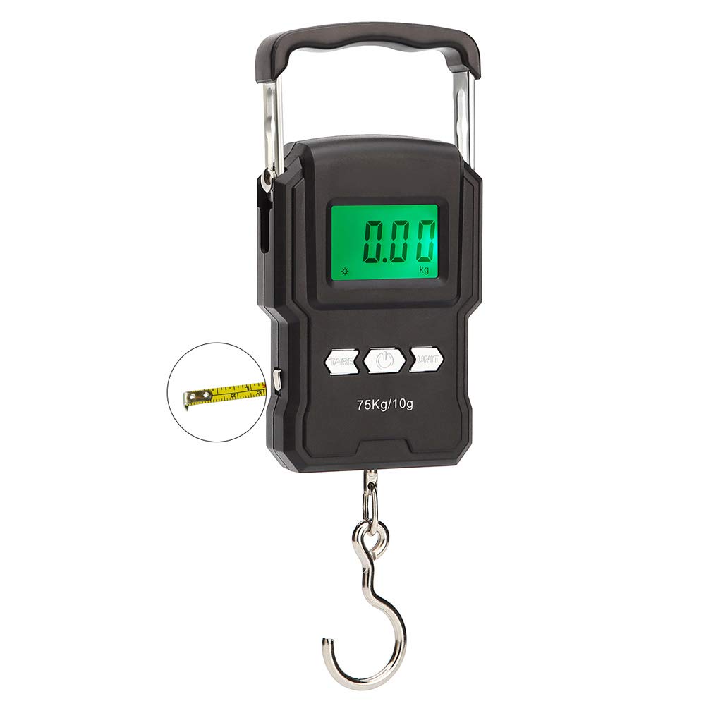 Buy 75kg/165lb Luggage Scale，Portable Electronic Weighing Scales for Travel，Digital Scale with