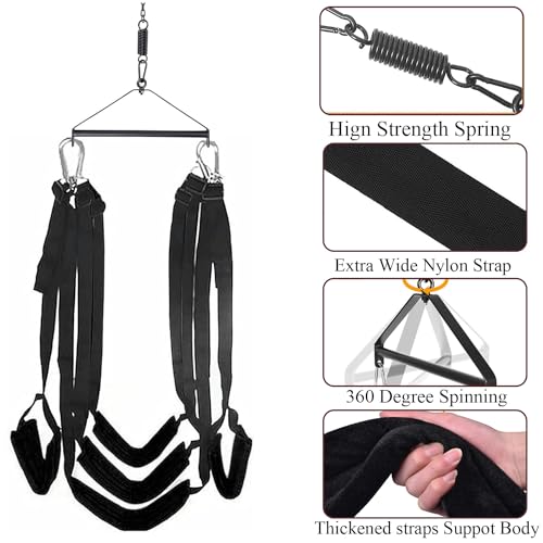Liebesschaukel Sexschaukel für die Decke,Sexspielzeug für Paare extrem Sex,Sex Schaukel für Erwachsene,Sexspielzeug für beide zusammen,Sex Toyset für Paar Set Sex Swing mit extra Breiten Polstern