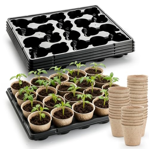 RooTrimmer 3.15 Inch Peat Pots 100 Pcs with 20 Cell