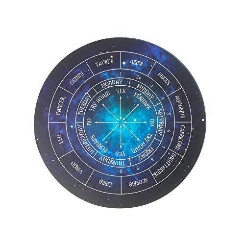 Round Astrology pendulum board - perfect for Reiki, Dowsing, Divination readings