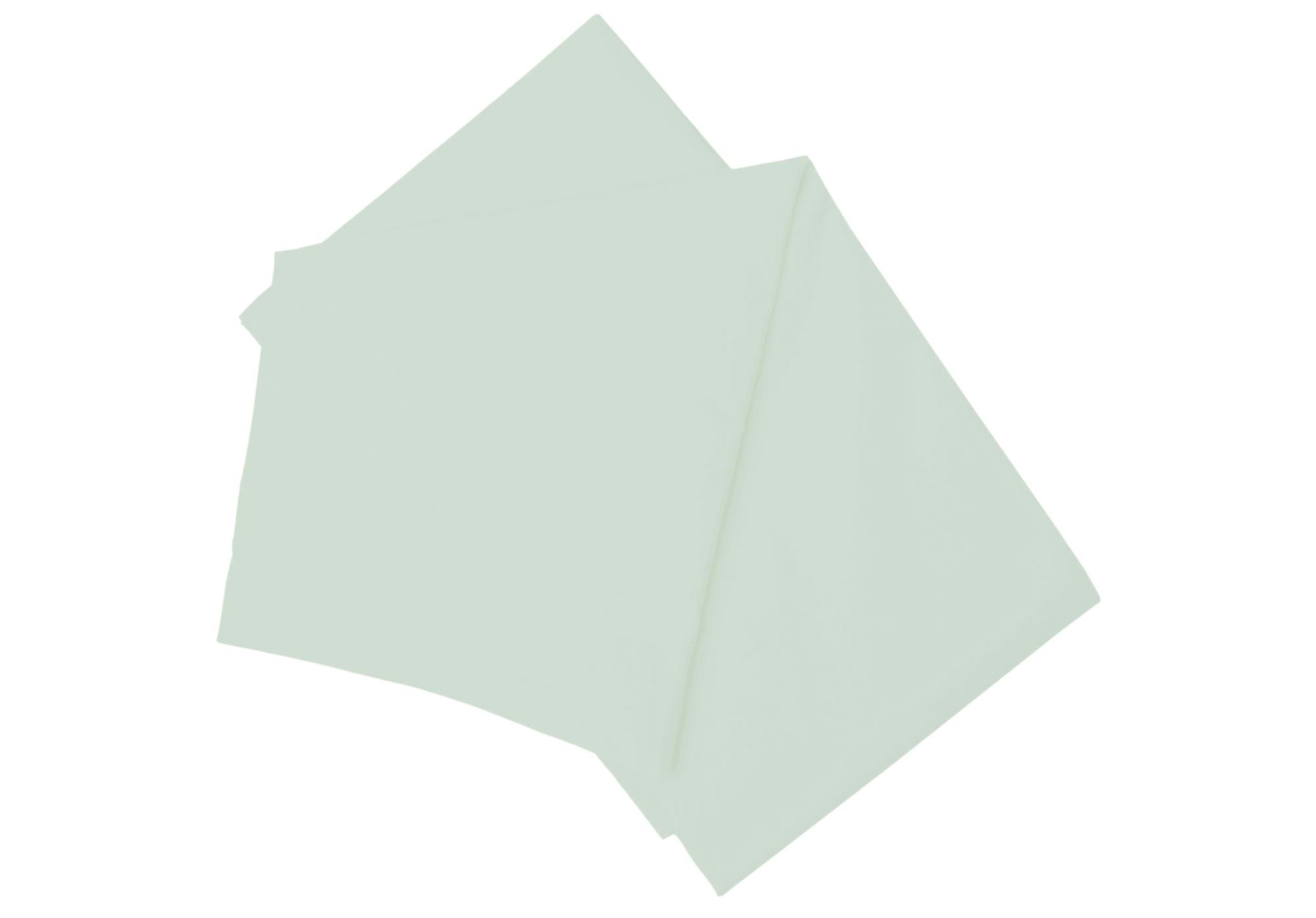 Belledorm Green Flat Sheet, 200 Thread Count Percale (King Size, Breeze)