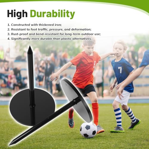 Jupiyas Sports Field Marking System | Soccer Marking Kit | Marking Kit for Baseball and Other Sports Fields. Made from Heavy-Duty Steel, It is Highly Durable and Resistant to Breakage(10PCS) by Jupiyas - Image 3