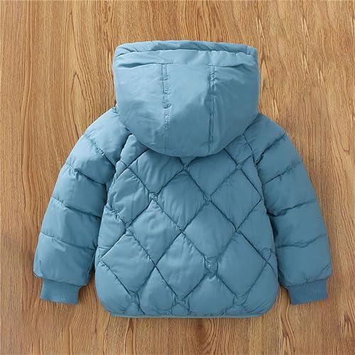Baby Boys Girls 𝗛ooded Coat Long Sleeve Zip Up Thicken Windproof Jacket Winter Warm Outwear with Pocket3
