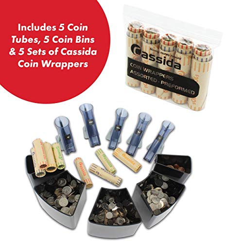 Cassida C200 Coin Counter, Sorter and Wrapper Counts, Sorts and Rolls
