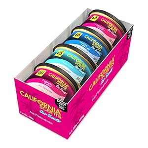 Car Air Fresheners, California Scents Car Scent, New Car Smell, Set of 4, Assortment