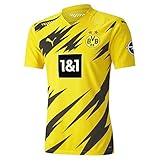 Trikot: Normale Passform Puma BVB Home Mini-Kit 20/21 T-Shirt, Cyber Yellow Black, 104