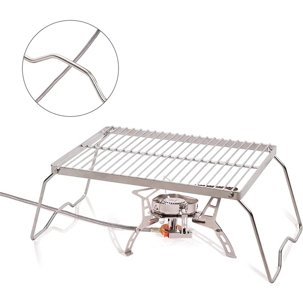 Griglia Per Falò Pieghevole In Acciaio Inossidabile – Portatile, Con Custodia, Per Barbecue E Campeggio, Sostiene Fino A 20 Kg