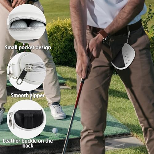Bolsa de golf portátil para llevar tus pelotas cómodamente en torneos al aire libre 3