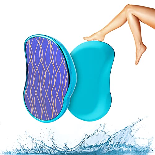 WOOXDYUK Limpiador 2 en 1 para durezas, elimina callos de los pies mojados y secos, lima callos para el cuidado de los pies, color azul Cover