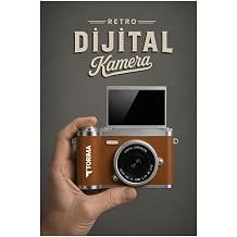 Mini Dijital Retro Kamera CMR51 Kahverengi Flip Ekranl  Selfie Video Vlog Kameras