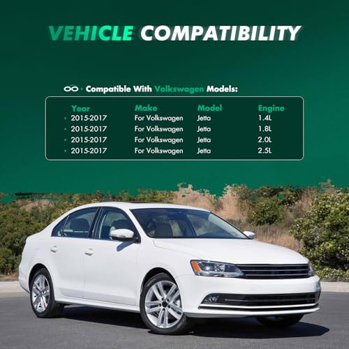 Image of SCITOO 4Pcs Mud Flaps, Vehicles Mudguard Splash Guards Front and Rear Set, Fenders for Volkswagen for Jetta 2015 2016 2017