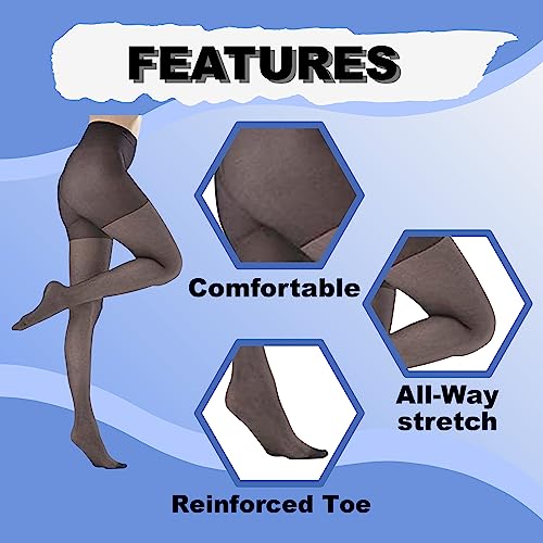 Image of Butterfly Hosiery Women's Plus Size Queen Mild Compression Microfiber Pantyhose