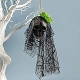¡Ideal para saludar a los Truco-o-Treaters, o los visitantes de su casa embrujada! Cuelgue de un árbol, en su porche o en su sala de estar.