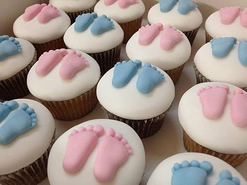 Miniatura 3 de Molde de silicona con estampado de pies de bebé para bricolaje, moldes de fondant, baby shower, fabricación de caramelos, moldes de bautizo