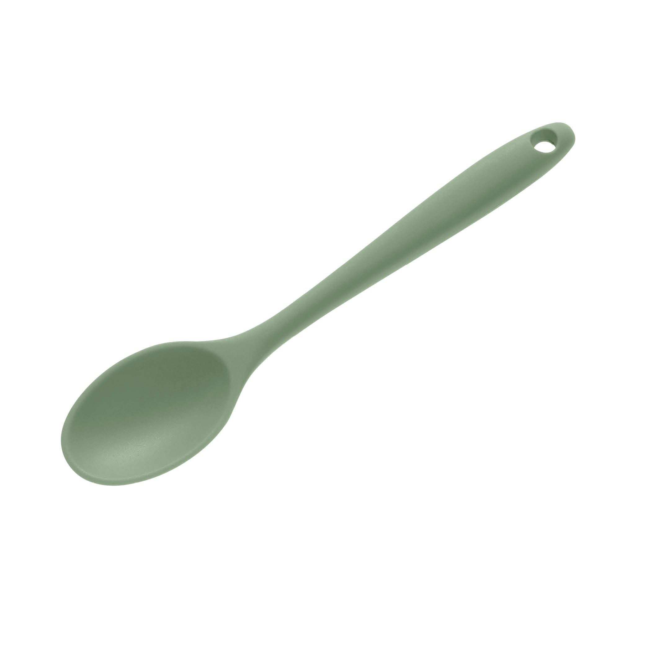 Wiltshire Mini Silicone Serving Spoon, Cooking Spoon, Heat-Resistant, Moss
