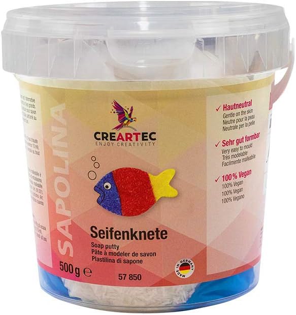 ARTIDEE Soap clay set for the production of individual soaps - Made in Germany Red