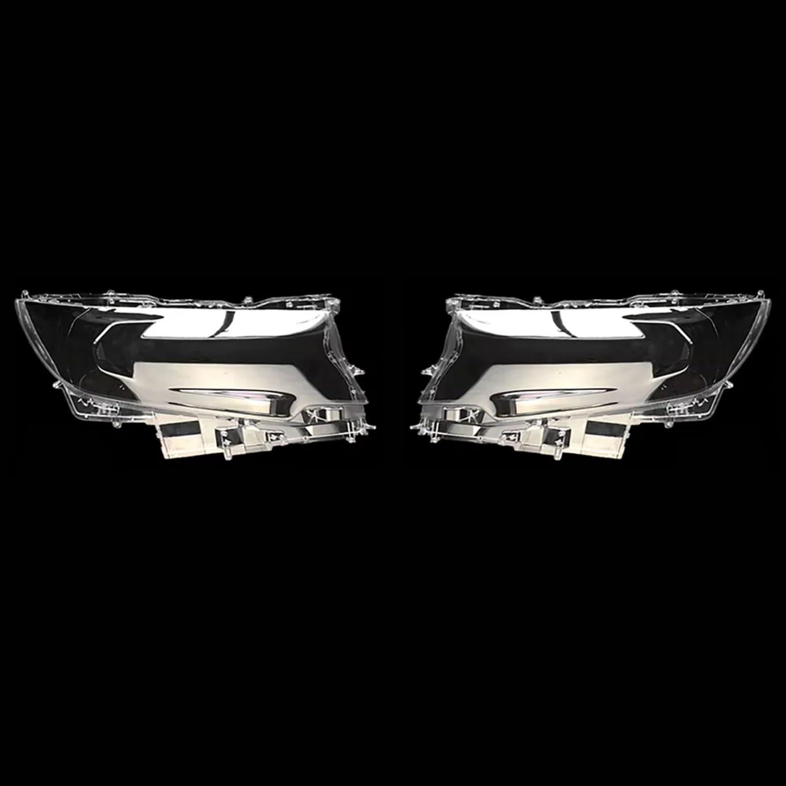 Cache-objectif de phare compatible Toyota Prado accessoire remplacement transparent 17-19 - 5