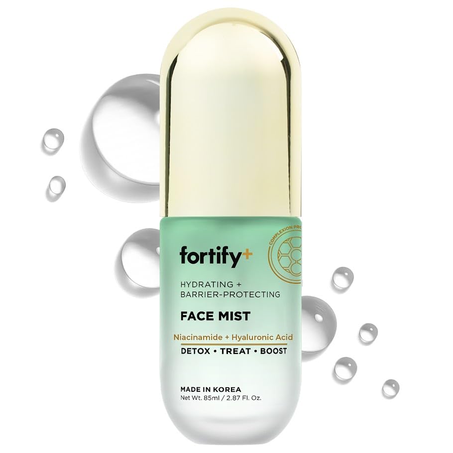Fortify Skincare Niacinamide & Hyaluronic Acid Face Mist 3-in-1: Detox Treat Boost Hydrating Soothing Anti-Aging Facial Spray Dermatologist Tested Korean Skin Care Clean Beauty 2.87 Oz