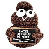 Cadeau Original & Inspirant | Positive Patate en français | Idée Drôle Fete | Anniversaires Homme Femme Couple Ado Collegue Objet Bureau | Peluche Enfant Fillle Garcon | Humour Motivation (CROTTE)