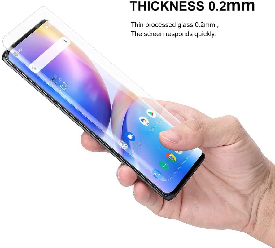 Image of UV Tempered Glass Screen Protecter for Oppo Reno 6 Pro 5G | Full Covrage | 9H Hardness|Bubble Free | with Installation Kit-Clear