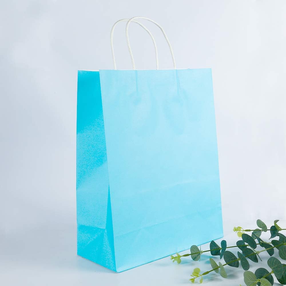 24 Pieces Large Paper Party Favor Gift Bags (13" x 10" x 4.5") with Handle Assorted Colors