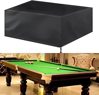Zertylre 7/8/ Foot Pool Table Cover, Waterproof Billiard Tables Protective Cover with Elastic Hem Cord for Pool Tables (7inch)
