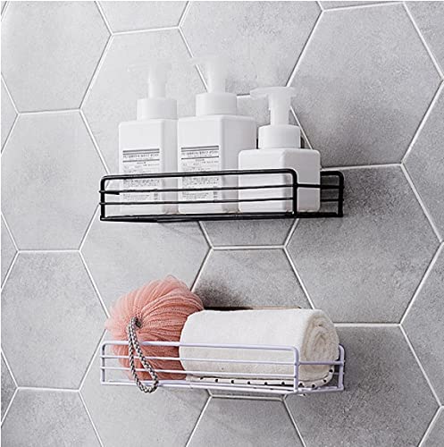 TINSICO Self-Adhesive Bathroom Shelf Wall Mounted Steel Rack for Kitchen & Bathroom Durable Kitchen Storage Organizer Bathroom Accessories Set for Home (Black) (B09M6TN6CG) Amazon Price History, Amazon Price Tracker