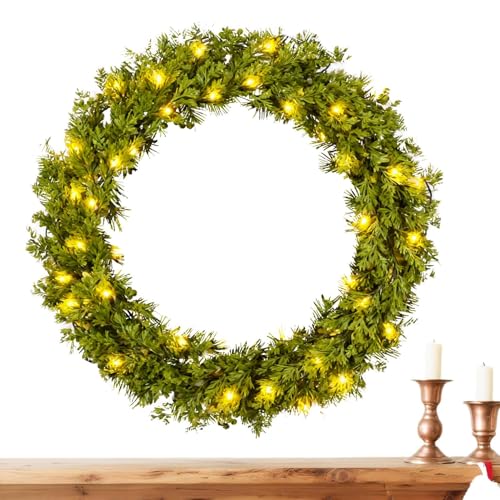Guirlande pour Noël artificielle réutilisable pour sublimer un mur sans effort
