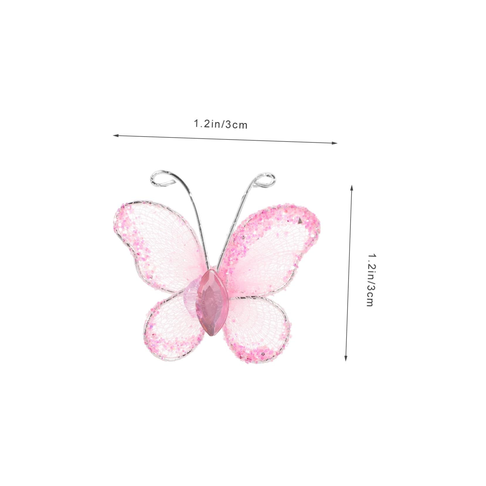 NUOBESTY 500stücke Rosa Schmetterlinge Netzstoff Mit Für Hochzeitsdekoration Party Und Einladungsschmuck Für Feierliche Anlässe