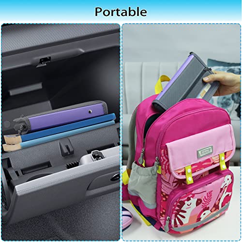 Nafy Small Accordion File Organizer,A6 Size 13 Pockets Coupon Receipt Holder Organizer Wallet With Zipper,8X5.3 Inches Portable Accordion Expanding Folders Wallet For Coupon,Receipt,Bills,Cash(Purple) #TOP5